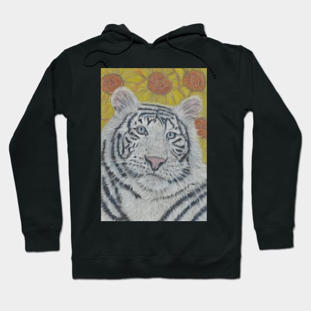 White Tiger Hoodie by SamsArtworks